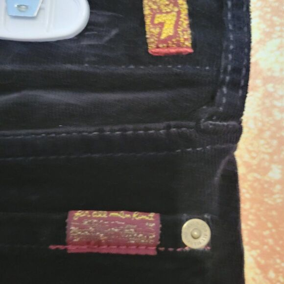 *7 FOR ALL MANKIND girls DESIGNER BLACK CORDUROY Final Discount - Picture 12 of 15